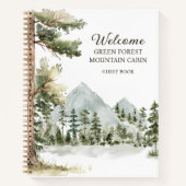 Forest Vacation Rental House Guest Book Notizblock (Vorderseite)