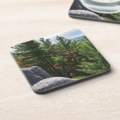 Forest Valley Blick auf Burg Berg Getränkeuntersetzer (Linke Seite)