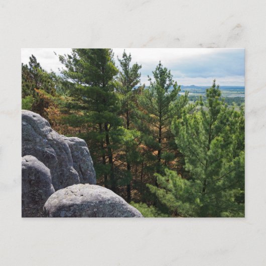 Forest Valley Blick auf Burg Berg Postkarte (Vorderseite)