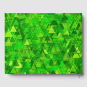"Forest" von Green Triangle Shapes Muster + Verans Gästebuch (Rückseite)