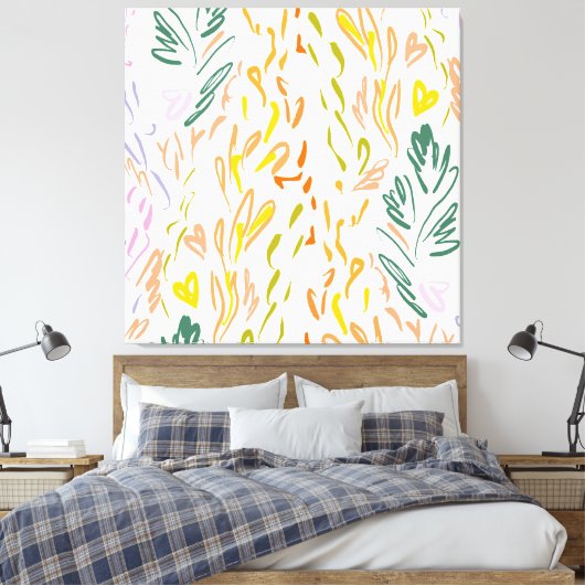 Forest Wallart Leinwanddruck (Insitu (Schlafzimmer))
