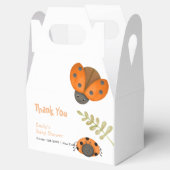 Forest Watercolor Kleine Ladybug Babydusche Geschenkschachtel (Geöffnet)