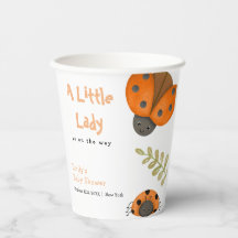 Forest Watercolor Kleine Ladybug Babydusche