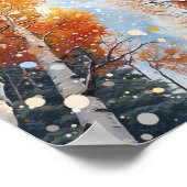 Forest Watercolor Malerei Art Print Poster (Ecke)
