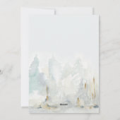 Forest Watercolor Schnee Weihnachten (Rückseite)