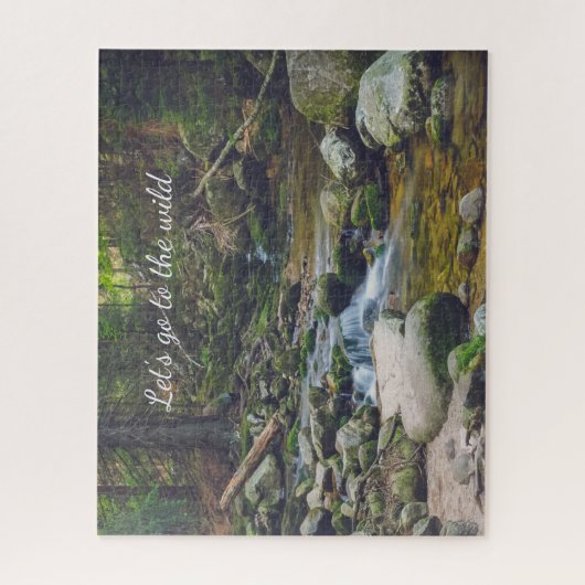 Forest waterfall poster puzzle (Vertikal)