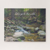 Forest waterfall poster puzzle (Horizontal)