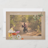 Forest Wedding Foto Save the Date Cardstock (Vorderseite)