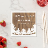 Forest Wedding Napkins Serviette (Beispiel)