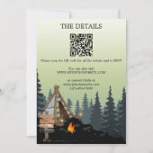 Forest Wellness-Center Camping Bachelorette Wochen Einladung (Rückseite)