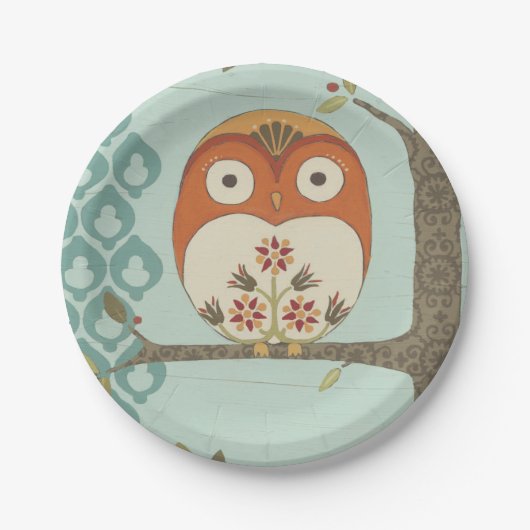 Forest Whimsy I Pappteller (Vorderseite)