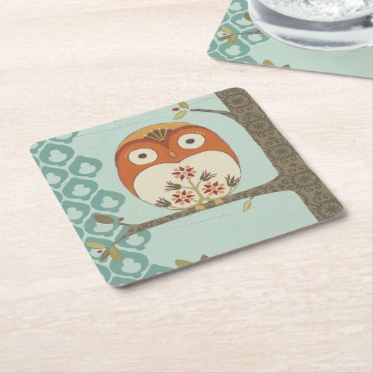 Forest Whimsy I Rechteckiger Pappuntersetzer (angewinkelt)