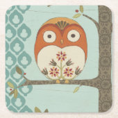 Forest Whimsy I Rechteckiger Pappuntersetzer (Vorderseite)