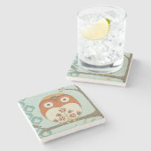 Forest Whimsy I Steinuntersetzer (Seitenansicht)