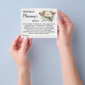 Forest Wie groß sind die Mamas Belly Baby Showcard Flyer (Gruppe)