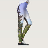 Forest Wildblume Dawn Foto Leggings (Rechts)