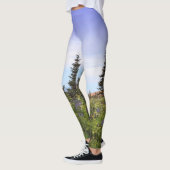 Forest Wildblume Dawn Foto Leggings (Links)