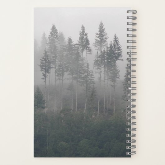 Forest Wilderness Foto mit John Muir Zitat Notizblock (Rückseite)