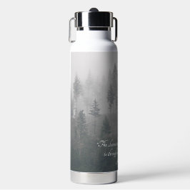 Forest Wilderness Foto mit John Muir Zitat Trinkflasche