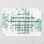 Forest Wilderness Outdoor Parco Tassino Einladung (Vorne/Hinten)