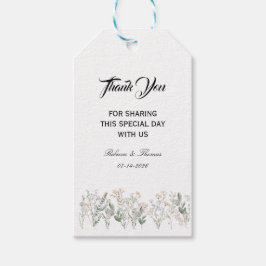 Forest Wildflowers Gift Tags Geschenkanhänger