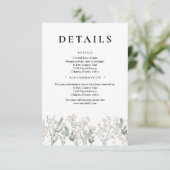 Forest Wildflowers QR Code Enclosure Card Begleitkarte (Stehend Vorderseite)