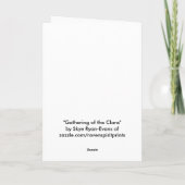 FOREST WILDLIFE Tierklans Grußkarten Karte (Rückseite)