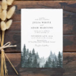 Forest Winter Pines Wedding Invitation Einladung<br><div class="desc">Forest Winter Pines Wedding Invitation</div>