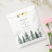 Forest Wintre Watercolor Wedding Geschenktütchen (Versiegelt)