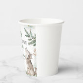 Forest Wolf Baby Duschpapiertaschen Pappbecher (Links)