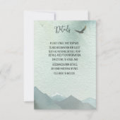 Forest Wonder Rustic Pine Wedding Details Card Karte (Vorderseite)