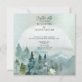 Forest Wonder Rustic Square Hochzeit Einladung (Vorderseite)