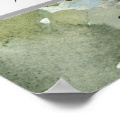 Forest Wonder Rustikales Brautparty Foto Stand Poster (Ecke)