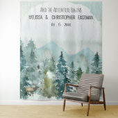 Forest Wonder Wedding Backdrop Foto Stand Wandteppich (Beispiel)