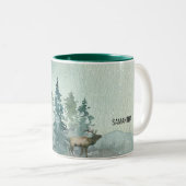 Forest Wonder Wedding Memory Bridesmaid Zweifarbige Tasse (VorderseiteRechts)