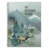 Forest Wonder Wedding Planner Name Notebook Notizblock (Vorderseite)