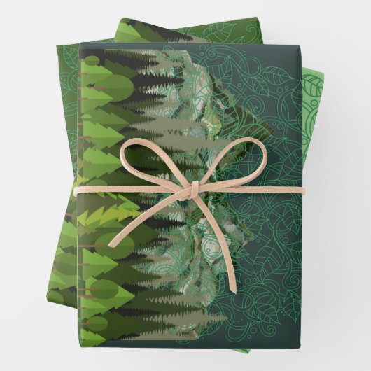 Forest, Wood, Nature Geschenkpapier Set (Beispiel)