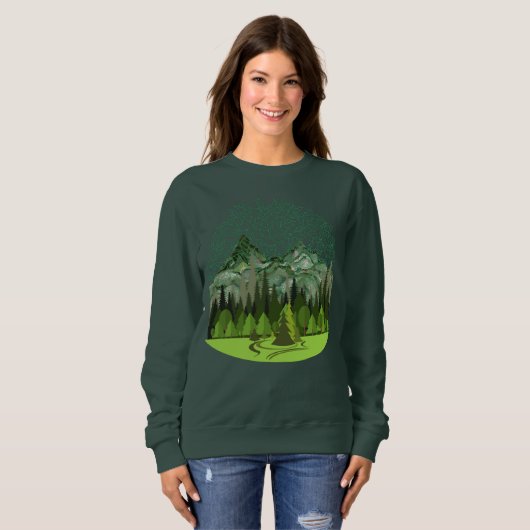 Forest, Wood, Nature Sweatshirt (Vorne ganz)