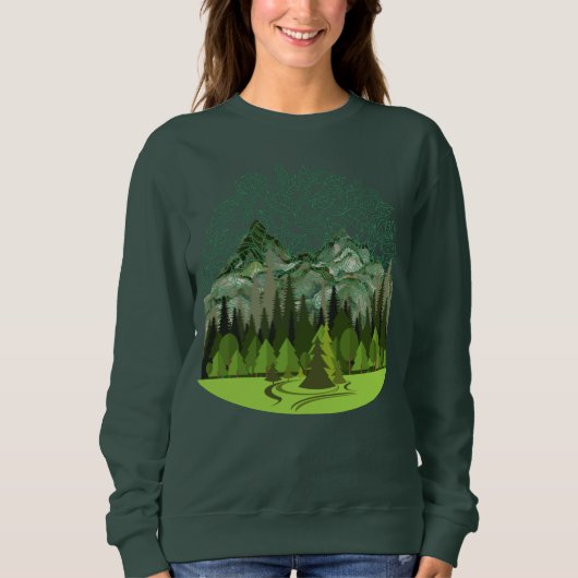 Forest, Wood, Nature Sweatshirt (Vorderseite)