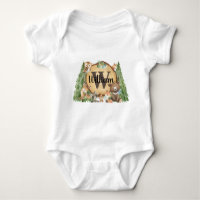 Forest Woodland Animal Monogram Baby Boy
