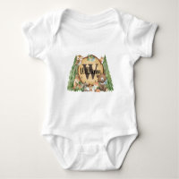 Forest Woodland Animal Monogram Baby Boy