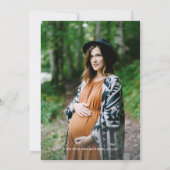 Forest Woodland Animals Baby Dusche Foto Einladung (Rückseite)