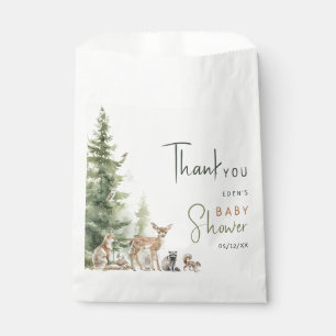 Forest Woodland Animals Kinderdusche Danke Geschenktütchen