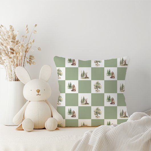 Forest Woodland Animals Muster Kinderdusche Kissen