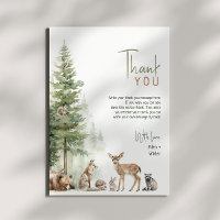 Forest Woodland Animals Vertikale Babydusche Flat