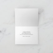 Forest Woodland Baby Es ist kalte Outside Baby Dus Dankeskarte (Innenseite)