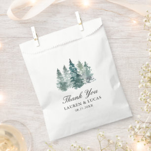 Forest Woodland Trees Pine Vielen Dank für Ihre Ho Geschenktütchen