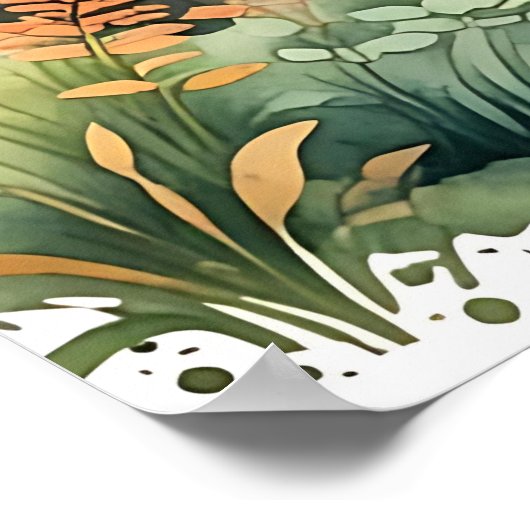 Forest Woodsy Magic Landscape Poster (Ecke)