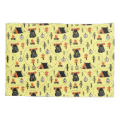 Forest Zelt Camping Wanderwege Beige Kissenbezug (Rückseite)