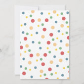 Forest Zoo Animals Party Hats 3rd Birthday Einladung (Rückseite)